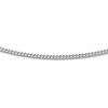 Thumbnail Image 3 of Solid Curb Chain Necklace Sterling Silver 20&quot; Adjustable 1.4mm