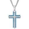 Thumbnail Image 1 of Cross Necklace Diamond Accent Stainless Steel 24&quot;