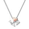 Thumbnail Image 1 of Alex Woo Necklace Fusion LOVE Sterling Silver/18K Gold