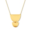 Thumbnail Image 1 of Half Circle Necklace 10K Yellow Gold 18&quot;