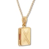 Thumbnail Image 3 of Geometric Motifs Locket Necklace 10K Yellow Gold 18&quot;