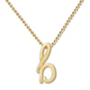 Thumbnail Image 1 of Alex Woo Autograph Letter B Necklace 14K Yellow Gold 16&quot;