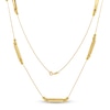 Thumbnail Image 1 of Bar Station Necklace 10K Yellow Gold 32&quot;