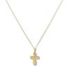 Thumbnail Image 0 of Contemporary Cross Necklace 14K Yellow Gold 18"