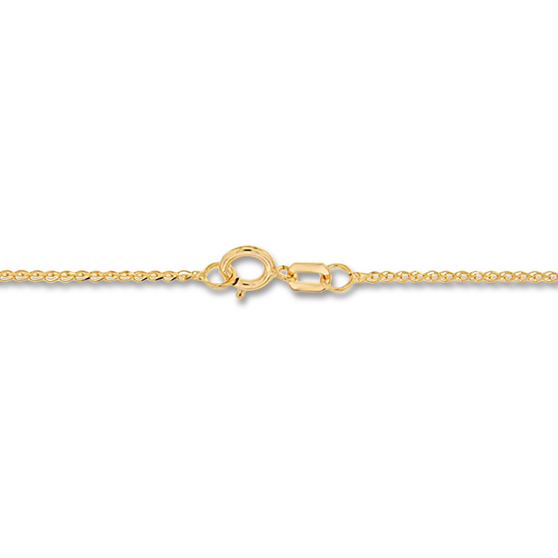 Crucifix Necklace 14K Two-Tone Gold 18
