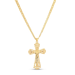 Crucifix Chain Necklace 10K Two-Tone Gold | Jared