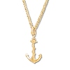 Thumbnail Image 1 of Men's Anchor Necklace 10K Yellow Gold 22" Length