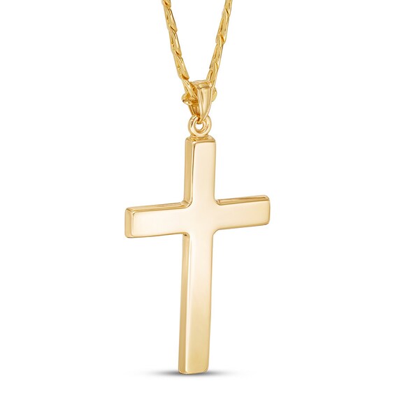 Men's Cross Necklace 10K Yellow Gold | -Religious Jewelry | Jared