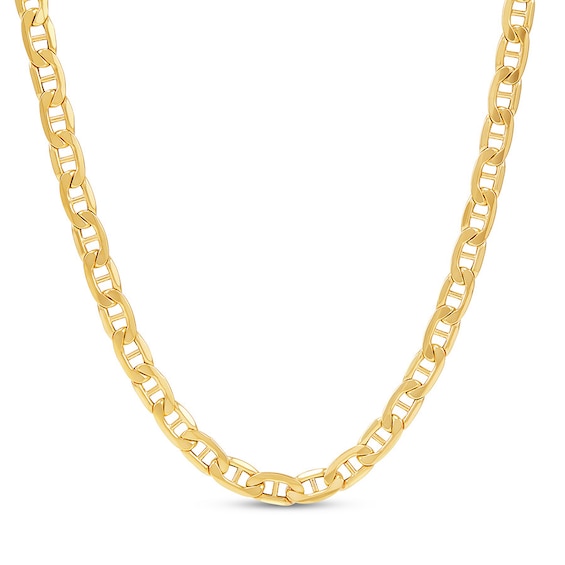 Men's Mariner Link Necklace 10K Yellow Gold 20