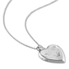 Thumbnail Image 2 of Hand Print Heart Locket Necklace Sterling Silver 18&quot;