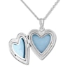 Thumbnail Image 3 of Hand Print Heart Locket Necklace Sterling Silver 18&quot;