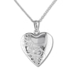 Thumbnail Image 1 of Heart Swirl Locket Necklace Sterling Silver 18&quot;