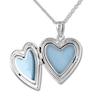 Thumbnail Image 3 of Heart Swirl Locket Necklace Sterling Silver 18&quot;