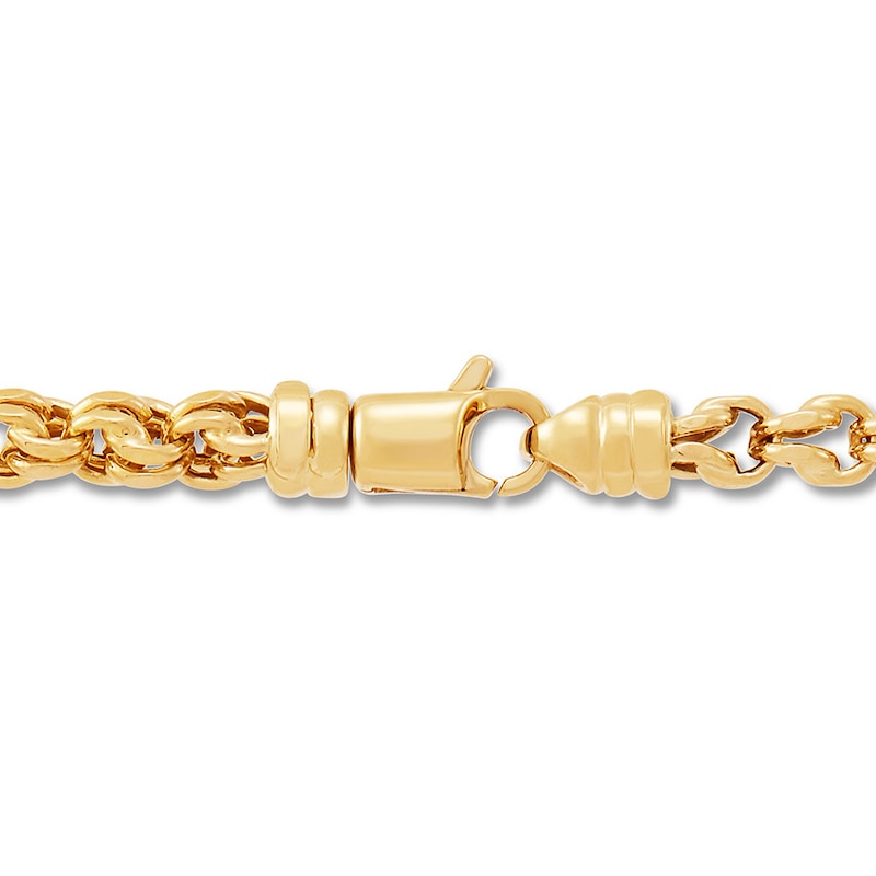 Main Image 2 of Hollow Link Chain Necklace 10K Yellow Gold 22&quot; 3.8mm