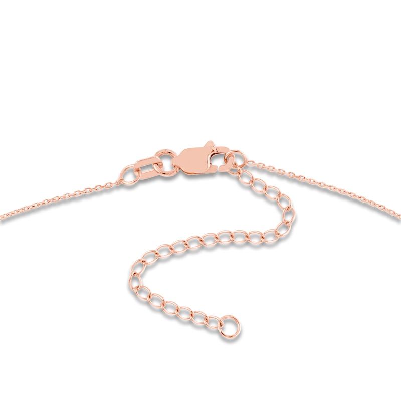 Main Image 3 of Bar Necklace 14K Rose Gold 16&quot;