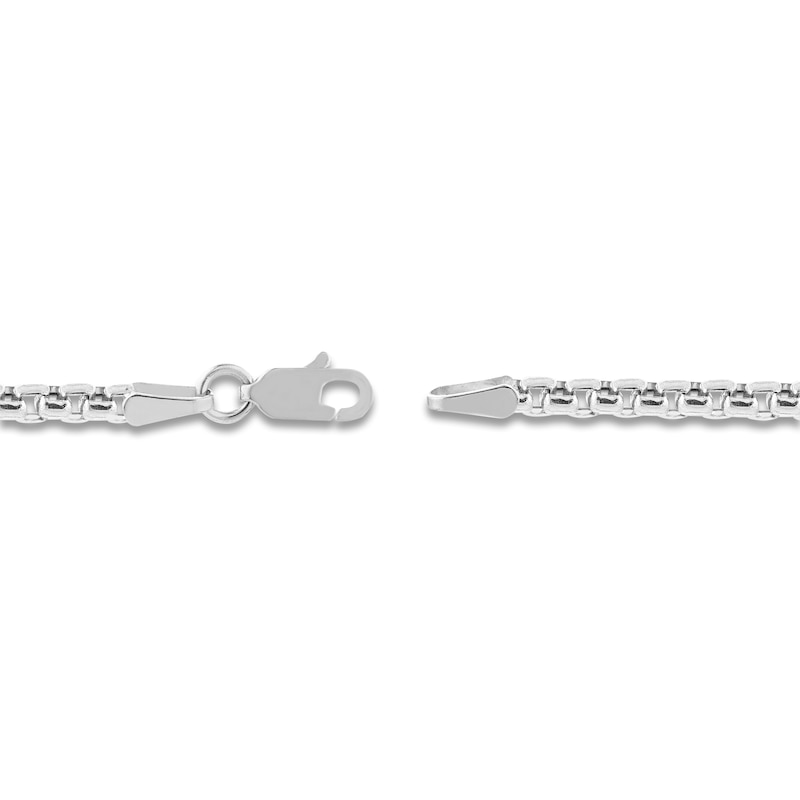 Hollow Box Chain 14K White Gold 30" Length 2.8mm