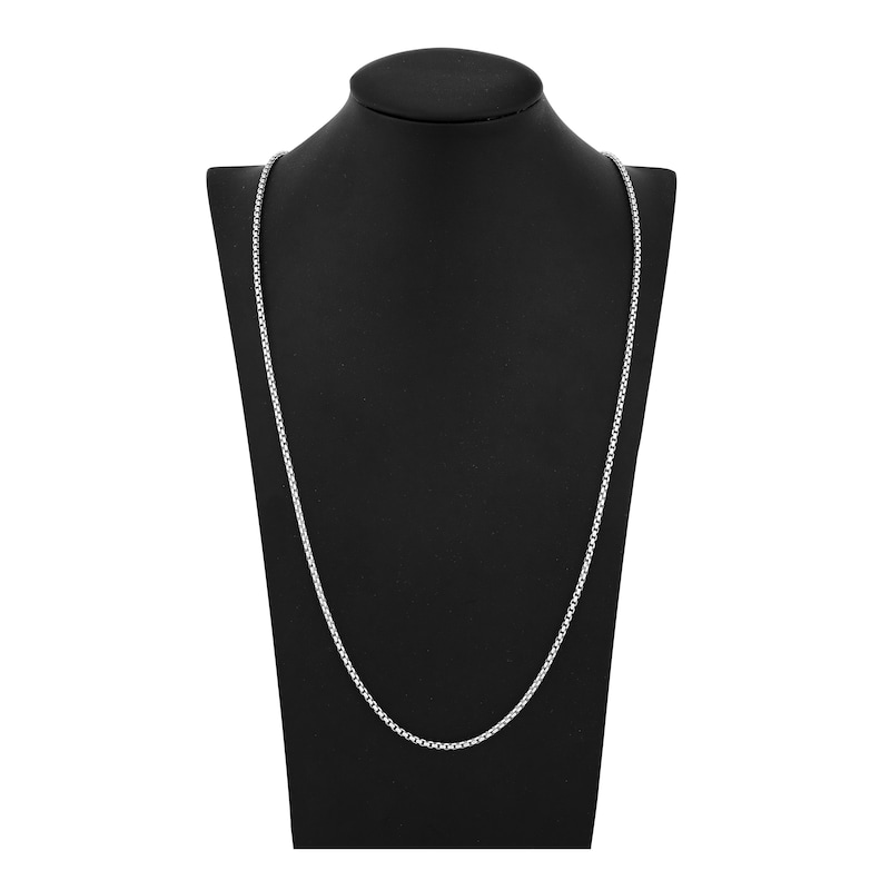 Hollow Box Chain 14K White Gold 30" Length 2.8mm