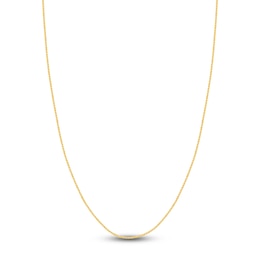 Solid Wheat Chain Necklace 14K Yellow Gold 20&quot; Length 1.5mm