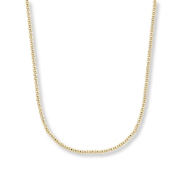 Hollow Box Chain 14K Yellow Gold 20&quot; Length 2.8mm