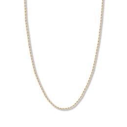 18&quot; Textured Solid Rope Chain 14K Yellow Gold Appx. 2.3mm