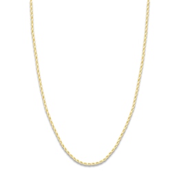 20&quot; Textured Solid Rope Chain 14K Yellow Gold Appx. 2.3mm