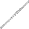 Thumbnail Image 2 of 20&quot; Textured Solid Rope Chain 14K White Gold Appx. 2.3mm