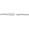 Thumbnail Image 3 of 20&quot; Textured Solid Rope Chain 14K White Gold Appx. 2.3mm