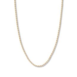 20&quot; Textured Solid Rope Chain 14K Yellow Gold Appx. 2.7mm