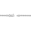 Thumbnail Image 3 of 16&quot; Textured Solid Rope Chain 14K White Gold Appx. 2.15mm