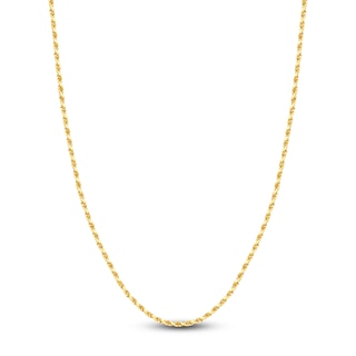 20 Textured Solid Rope Chain 14K Yellow Gold Appx. 3mm