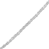 Thumbnail Image 2 of 20&quot; Textured Solid Rope Chain 14K White Gold Appx. 3mm