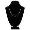 Thumbnail Image 4 of 20&quot; Textured Solid Rope Chain 14K White Gold Appx. 3mm