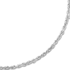 Thumbnail Image 2 of 22&quot; Textured Solid Rope Chain 14K White Gold Appx. 3mm