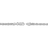 Thumbnail Image 3 of 22&quot; Textured Solid Rope Chain 14K White Gold Appx. 3mm