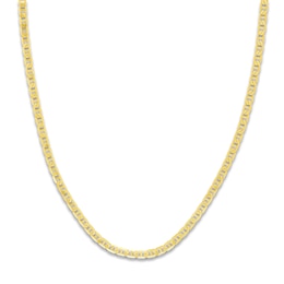 24&quot; Solid Mariner Link Chain 14K Yellow Gold Appx. 3.7mm