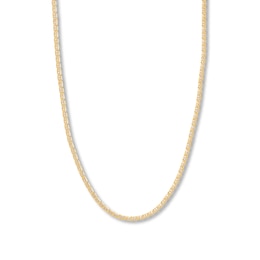 30&quot; Solid Mariner Link Chain 14K Yellow Gold Appx. 3.7mm