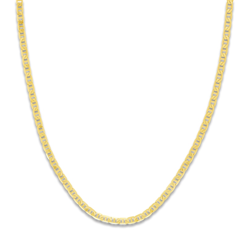 Main Image 1 of 30&quot; Solid Mariner Link Chain 14K Yellow Gold Appx. 3.7mm