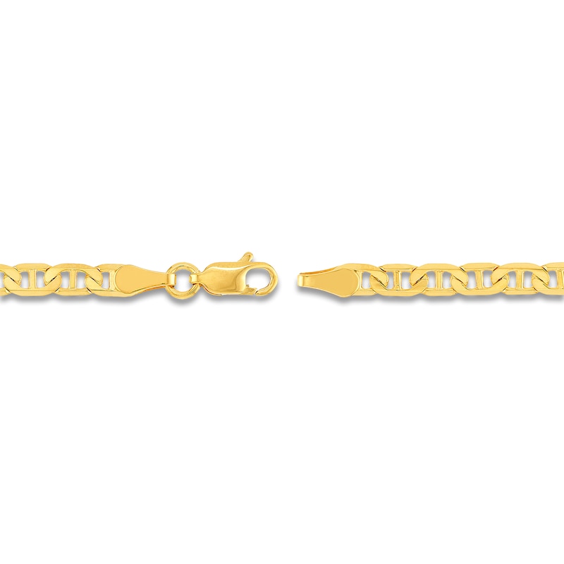 Main Image 3 of 30&quot; Solid Mariner Link Chain 14K Yellow Gold Appx. 3.7mm