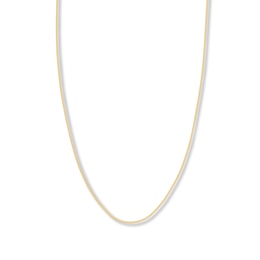 Adjustable 22&quot; Solid Snake Chain 14K Yellow Gold Appx. 1.4mm