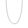 Thumbnail Image 1 of 22&quot; Solid Figaro Chain Necklace 14K White Gold Appx. 3.2mm