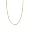 Thumbnail Image 1 of 22&quot; Solid Figaro Chain Necklace 14K Yellow Gold Appx. 3.2mm