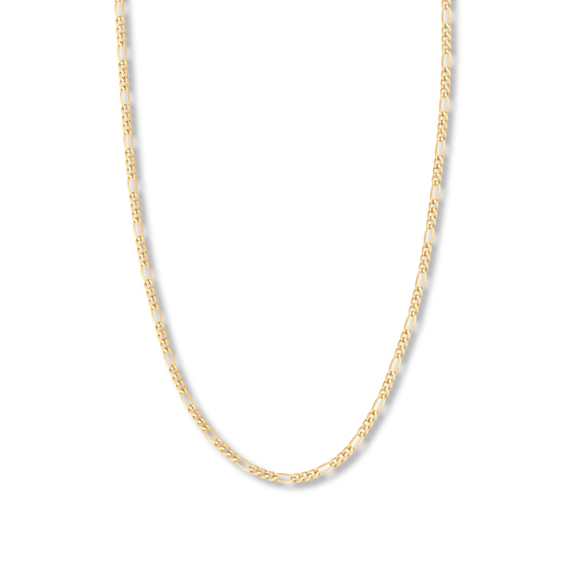 Main Image 1 of 22&quot; Solid Figaro Chain Necklace 14K Yellow Gold Appx. 3.2mm