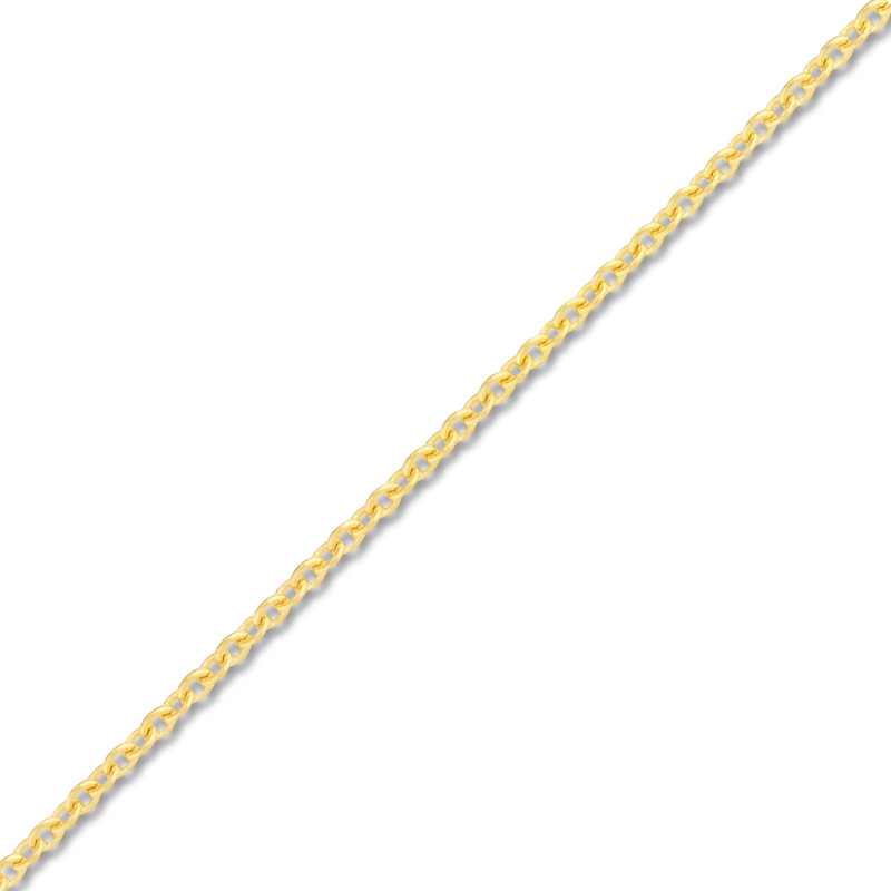 Main Image 2 of Adjustable 22&quot; Solid Cable Chain 14K Yellow Gold Appx. 0.9mm