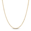 Thumbnail Image 0 of Hollow Rope Necklace 14K Yellow Gold 16 Length 2mm