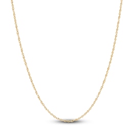 Solid Chain Necklace 14K Yellow Gold 18 Length 1.15mm