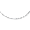 Thumbnail Image 0 of Sparkle Solid Chain Necklace 14K White Gold 20 Length .5mm