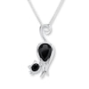 Thumbnail Image 1 of Black Cat Necklace Onyx Sterling Silver