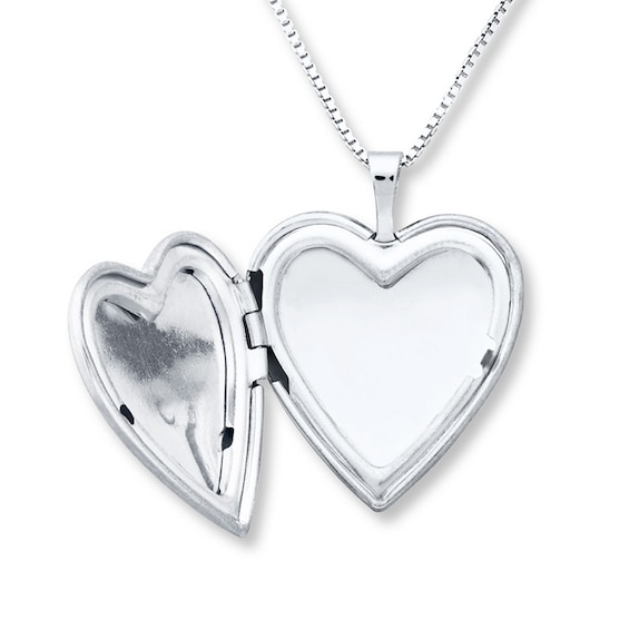 Paw Print Locket Heart Necklace Sterling Silver | -all | Jared