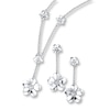 Thumbnail Image 1 of Dogwood Blossom Set Necklace & Earrings Sterling Silver