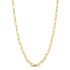 Thumbnail Image 1 of Hollow Oval Link Necklace 10K Yellow Gold 36&quot;